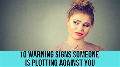 10 Warning Signs Someone Is Plotting Against You YouTube