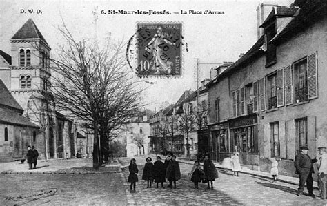 Saint Maur des Fossés Carte postale ancienne et vue d Hier et Aujourd