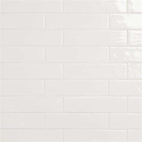 Ivy Hill Tile Baisley White 255 In X 033 In Polished Ceramic Wall