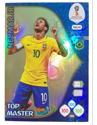 Carta Adrenalyn Mundial Rusia Top Master Neymar Jr Cuotas Sin