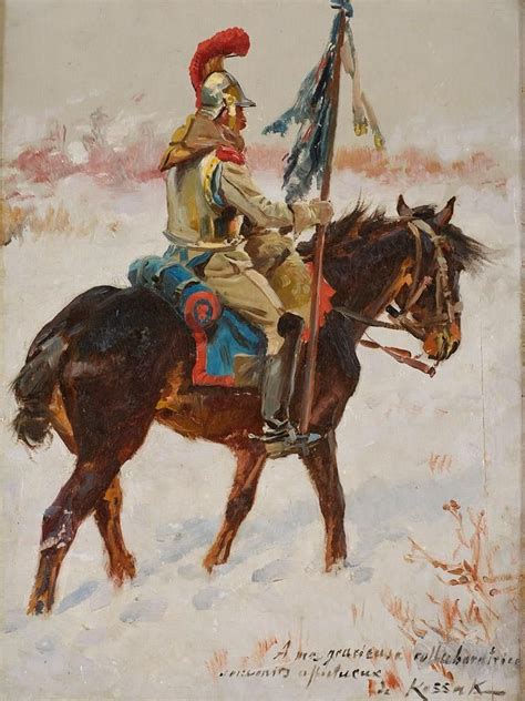 Polish Cuirassier Vintage Artwork By Wojciech Kossak 12x8 A4 Poster In 2021 War Art