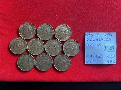 Mexico Coins From Mint Bag Centavos Unc North Central