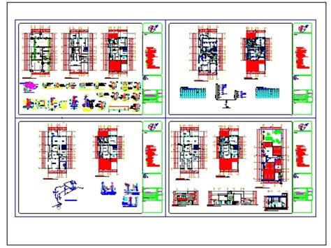 Casa habitación 2 niveles en AutoCAD Descargar CAD gratis 5 14 MB