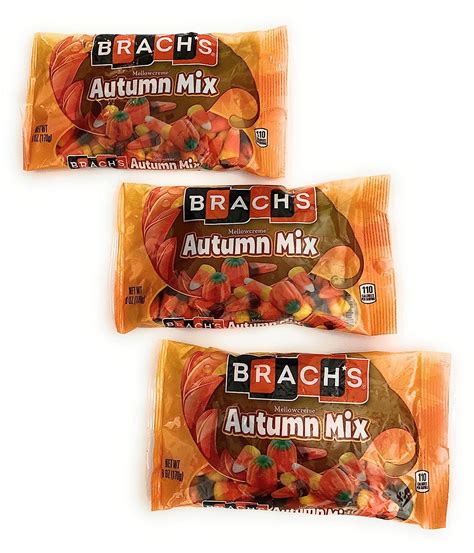 Cabe Autumn Mix Candy Corn Candy Pumpkin 3 Pack 6 Oz Each