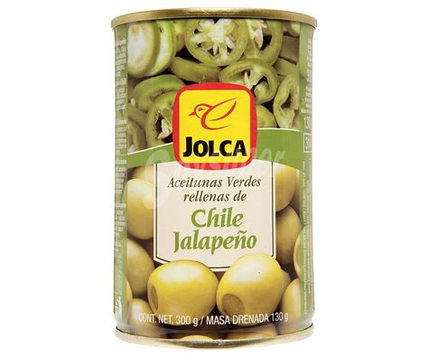 Jolca Aceitunas Verdes Manzanilla Rellenas De Jalape O Lata De Grs