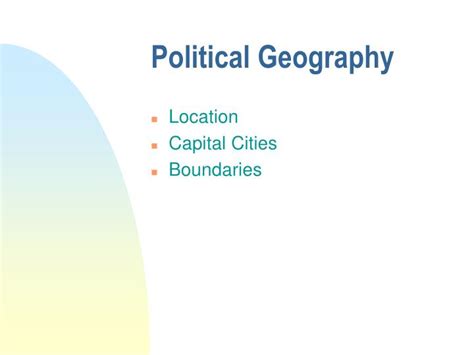 Ppt Political Geography Powerpoint Presentation Free Download Id