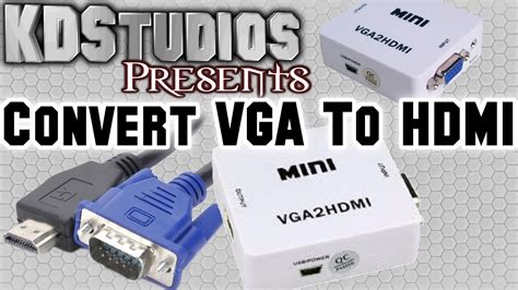 Convert Vga To Hdmi With Audio Easy Vga2hdmi Mini How To Tutorial Review Youtube