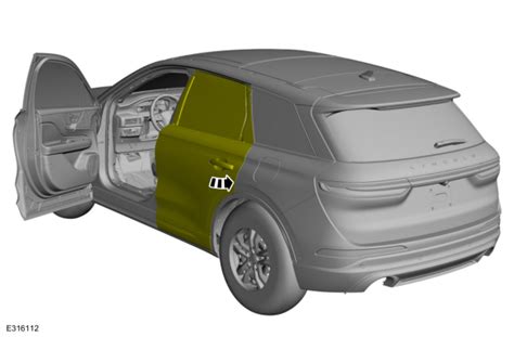 Ford Escape General Procedures Rear Door Alignment Body Closures