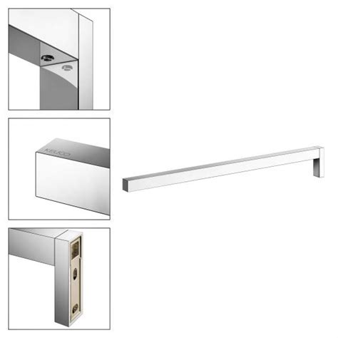 Keuco Edition Square Towel Bar Fixed Chrome Reuter