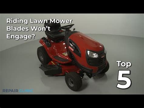 Riding Mower Stalls When Engaging Blades