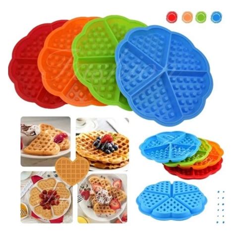 Molde De Silicona Forma Wafle X Cocina Reposteria