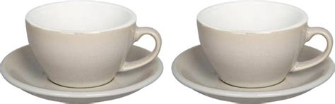 Loveramics Egg Cappuccinokop Met Schotel Set Van 2 250ml Ivoor