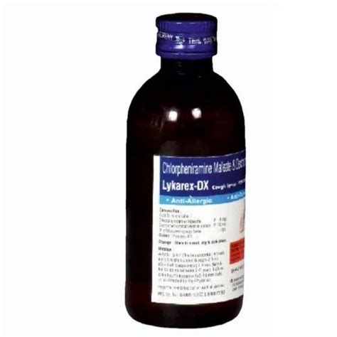 Lykarex DX Cough Syrup Packaging Size 150 Ml At Rs 108 Bottle In