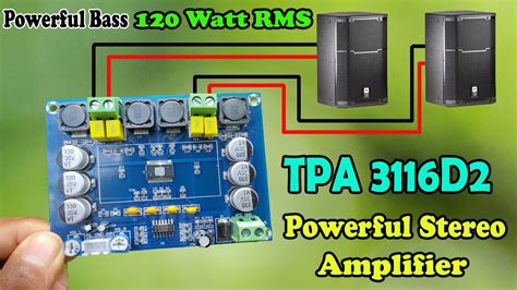 Tpa D Powerful Stereo Amplifier Watt Rms Xh M Class