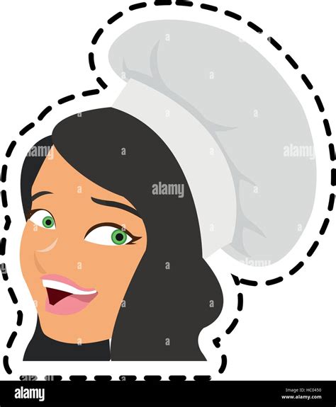 Isolated Female Chef Cartoon Design Stock Vector Image And Art Alamy