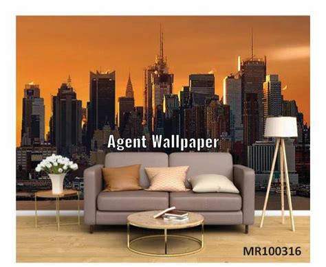 Jual Photowall Mural D Dinding Wallpaper Mural Motif Pemandangan Kota