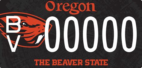 OSU Beaver License Plate University Relations And Marketing Oregon