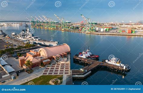 Port Of Los Angeles Ca Architecture Stock Image Image Of Transport