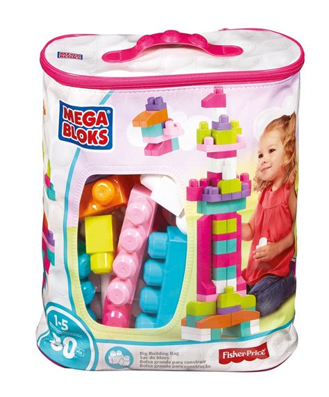 Fisher Price Mega Bloks Torba z klockami 80el róż 7660162742