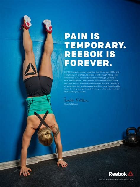 Pain Is Temporary Reebok Is Forever Campaigns Of The World