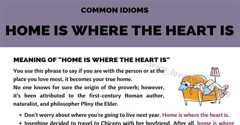 Home Is Where the Heart Is: Do You Know the Meaning of this Idiom ...