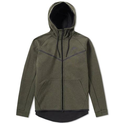 Nike Tech Fleece Windrunner Sequoia Heather And Black End Us