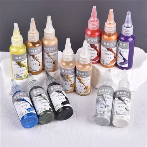 Met Lico Tinta Acr Lica Set Para Colorir Estatu Ria DIY M O Resina Ep