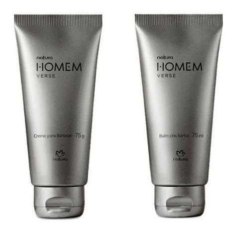 Kit Natura Homem Verse Creme Barbear E Balm Pós Barba Parcelamento