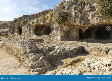 Sceneries Of The Street Of Tombs Via Dei Sepolcri In The Neapolis