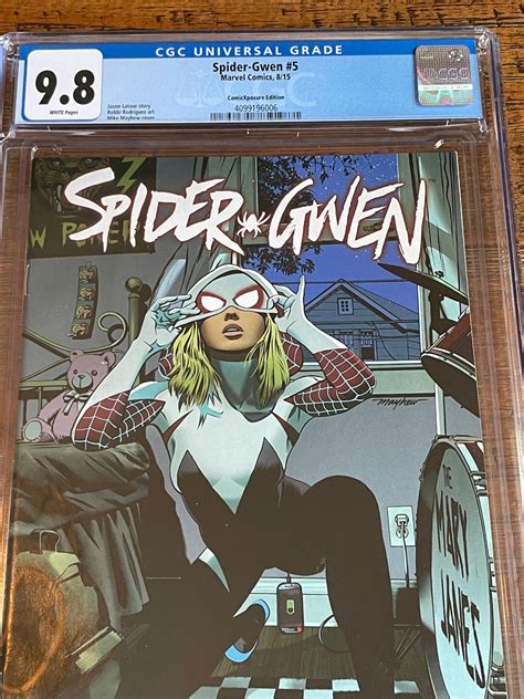 Spider Gwen 5 Cgc 9 8 Mike Mayhew Exclusive Comicxposure Variant