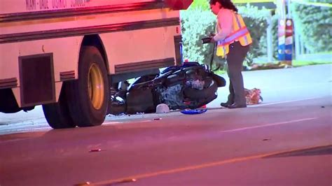 Fatal Crash Involving School Bus Scooter Rider In Northwest Miami Dade