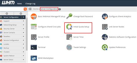 How To Use Initial Quota Setup To Enable The Disk Quotas In Whm