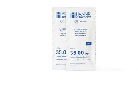 Hanna Solution d étalonnage de salinité à 35 00 g l ppt Imlab