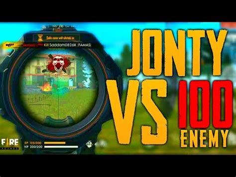 JONTY ON HUNT Garena Free Fire JONTY GAMING YouTube