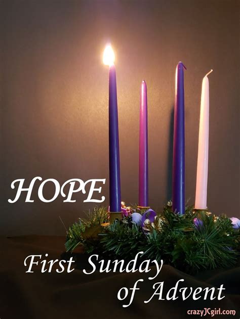 Hope First Sunday Of Advent Candle Lighting Ceremony