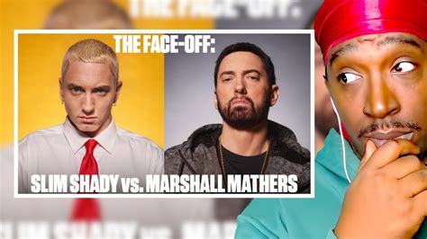 Reaction To Slim Shady Vs Marshall Mathers The Face Off Complex Cover Youtube