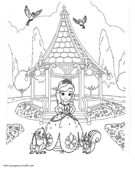 Free coloring pages Sofia the First || COLORING-PAGES-PRINTABLE.COM