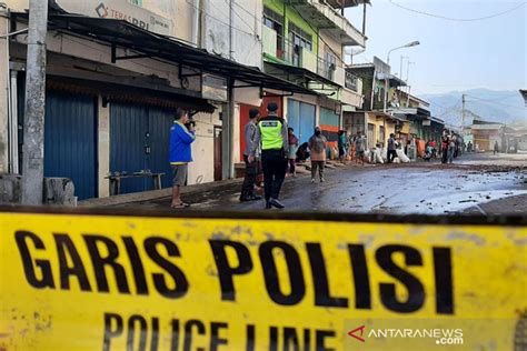 Polisi Selidiki Penyebab Kebakaran Pasar Induk Banjarnegara Antara News