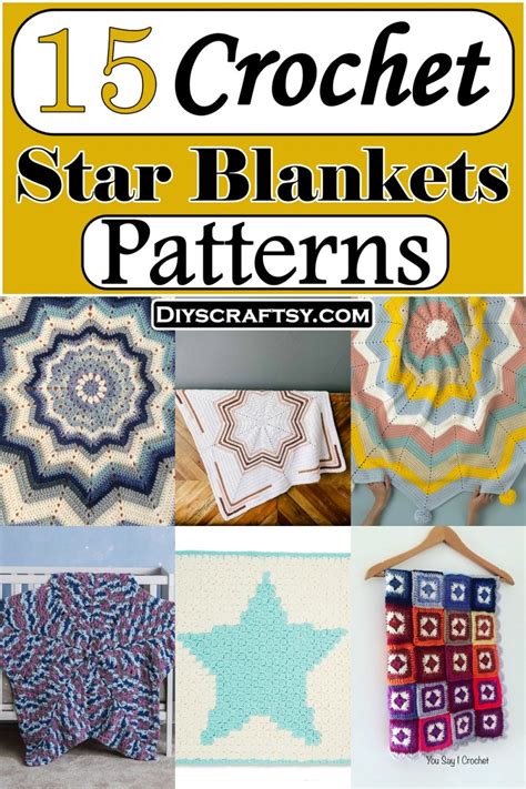 20 Free Crochet Star Blanket Patterns Diyscraftsy