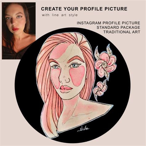 Draw Your Profile Picture On Lineart Style By Nivaxi Fiverr