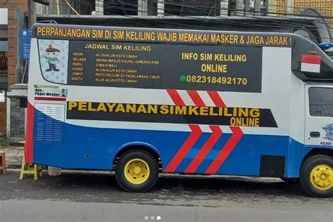 Jadwal Sim Keliling Kota Cimahi Dan Kbb Rabu April Lengkap