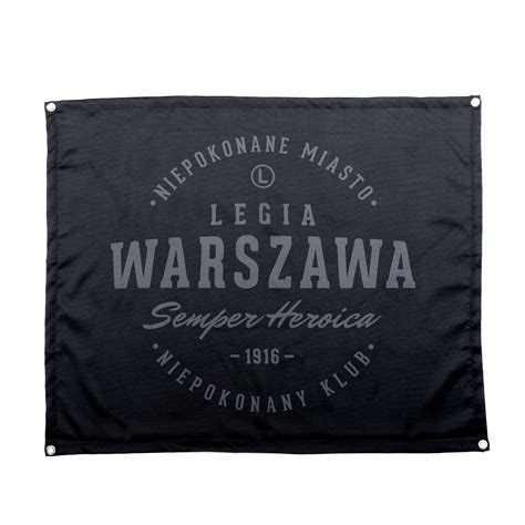 Flaga Niepokonane Miasto Legia Warszawa Fanstore