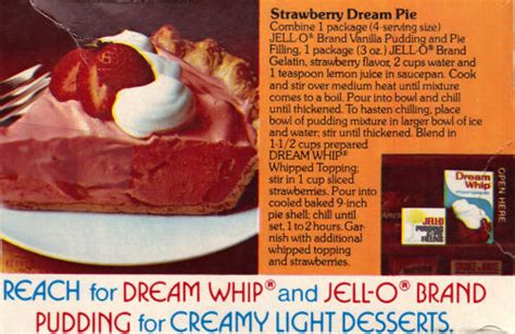 Strawberry Dream Pie – Jello Recipe Card « RecipeCurio.com