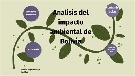 Analisis Del Impacto Ambiental De Bolivia By Camila Mayrin Aliaga Huallpa On Prezi