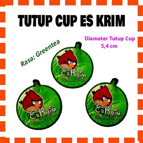 Jual Tutup Cup Es Krim Lid Cup Ice Cream Tutup Cup Ice Cream Ukuran Cup