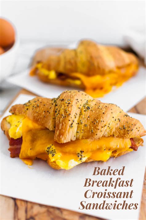 Baked Breakfast Croissant Sandwiches Meg S Everyday Indulgence