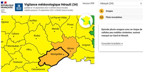 M T O M T O France Place L H Rault En Vigilance Orages Pluie