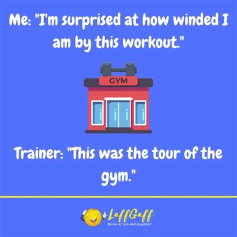 Funny Gym Workout Joke Laffgaff Home Of Laughter