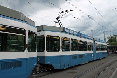 Цюрих SWS SWP BBC Be 4 6 Tram 2000 Blinde Kuh 2303 Фото