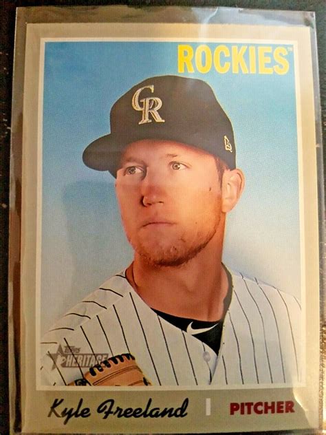 Topps Heritage Kyle Freeland Colorado Rockies Base Ebay